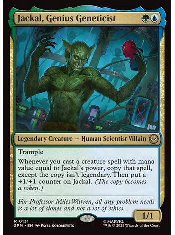 Jackal, Genius Geneticist