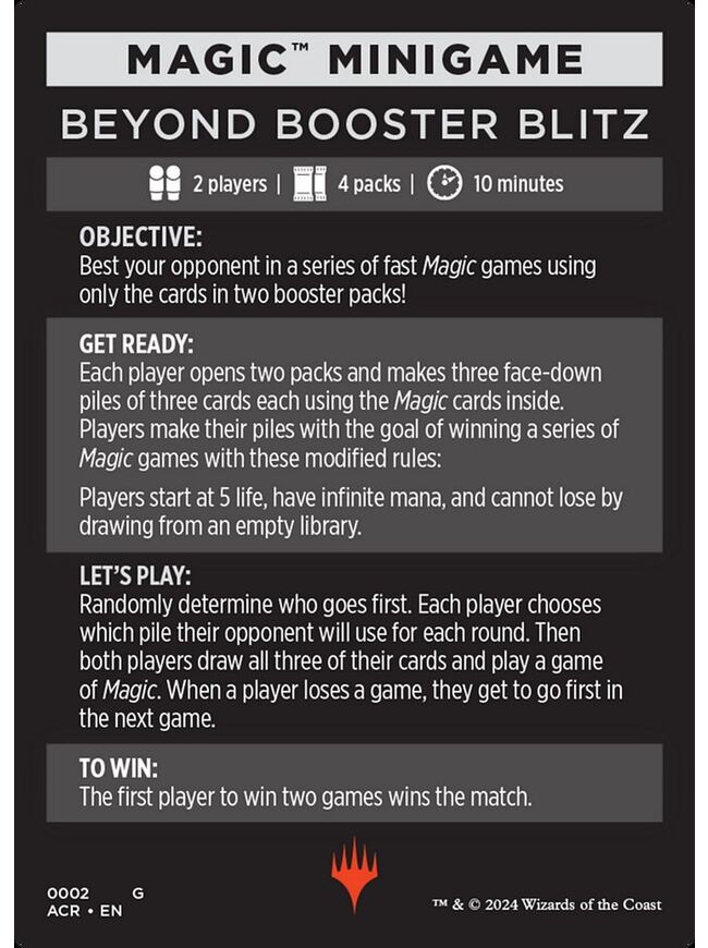 Beyond Booster Blizt