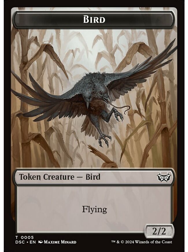 Bird Token (Black)