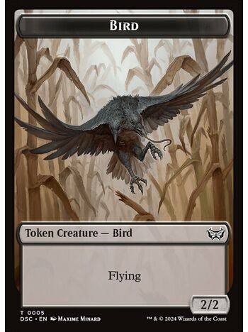 Bird Token (Black)