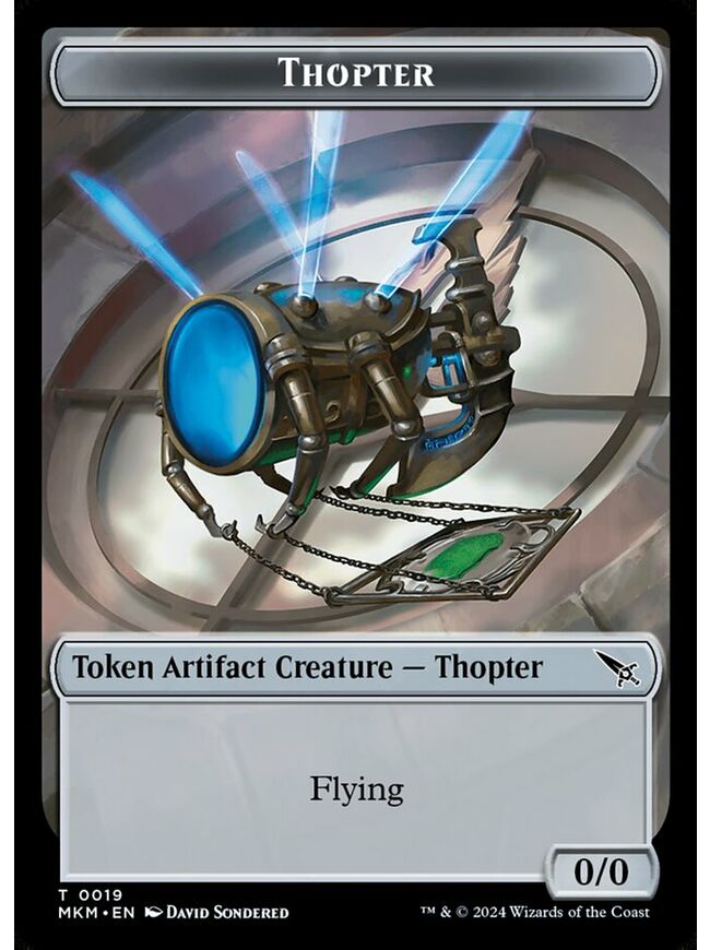 Thopter Token (0/0) (Colorless)