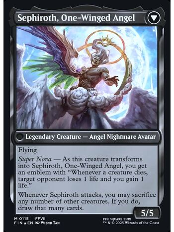 Sephiroth, Fabled SOLDIER // Sephiroth, One-Winged Angel