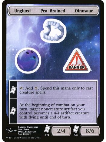 Unglued Pea-Brained Dinosaur