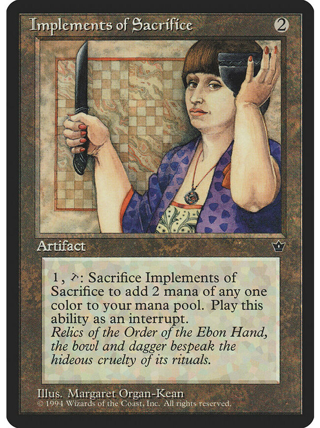 Implements of Sacrifice
