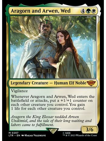 Aragorn and Arwen, Wed