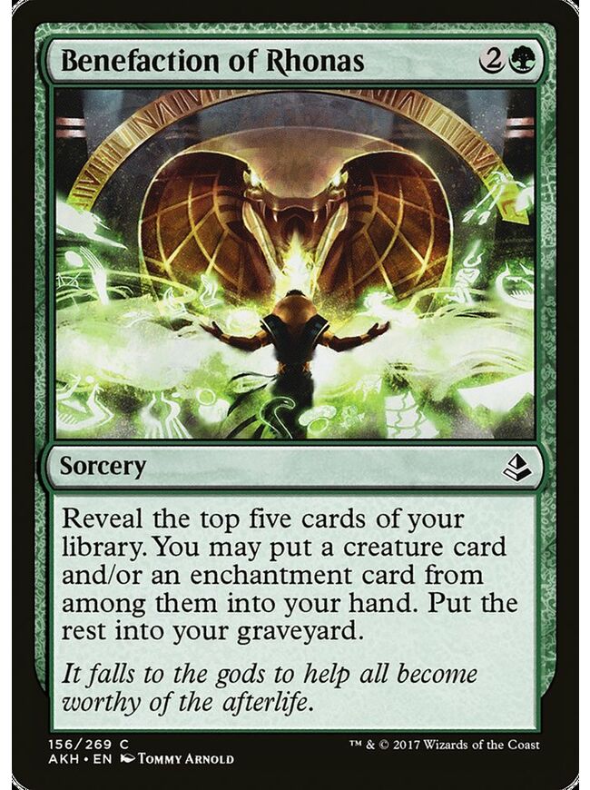 Benefaction of Rhonas