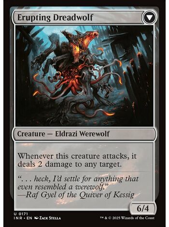 Smoldering Werewolf // Erupting Dreadwolf