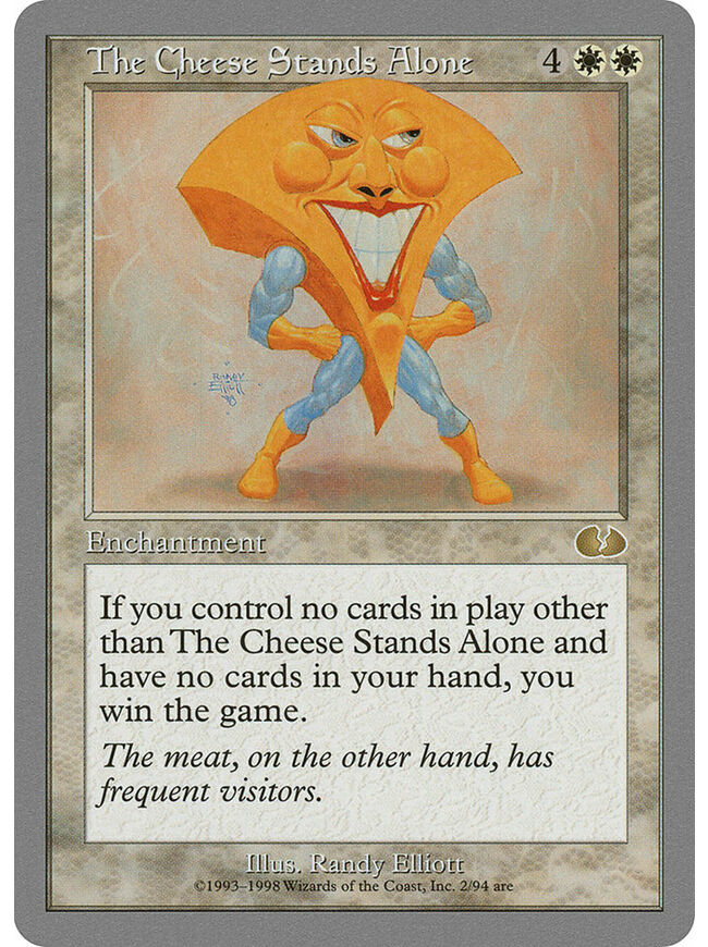 The Cheese Stands Alone