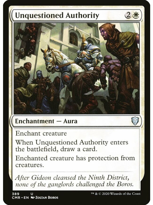 Unquestioned Authority
