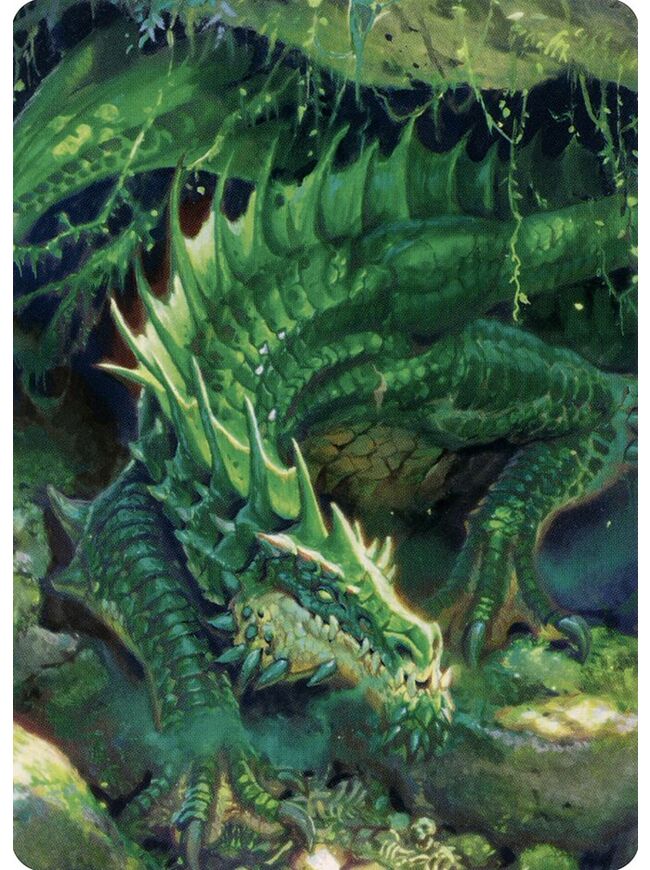 Lurking Green Dragon // Lurking Green Dragon (Art Series)