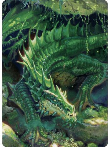 Lurking Green Dragon // Lurking Green Dragon (Art Series)