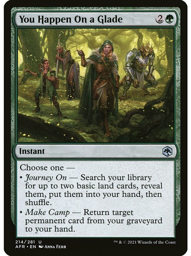 You Happen On a Glade