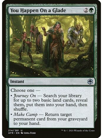 You Happen On a Glade