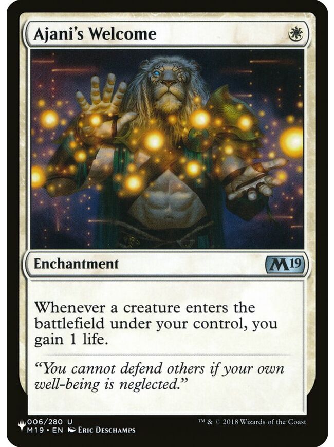 Ajani's Welcome