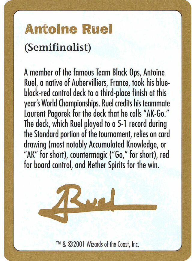 Antoine Ruel Bio