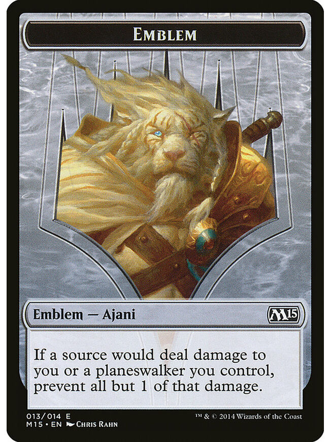 Ajani Steadfast Emblem Token