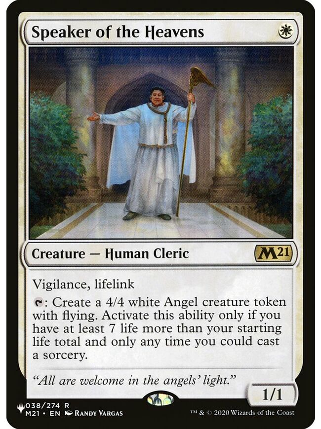 Speaker of the Heavens