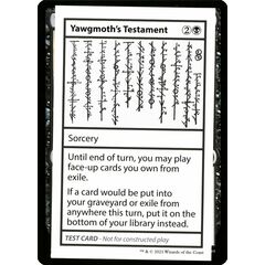 Yawgmoth's Testament