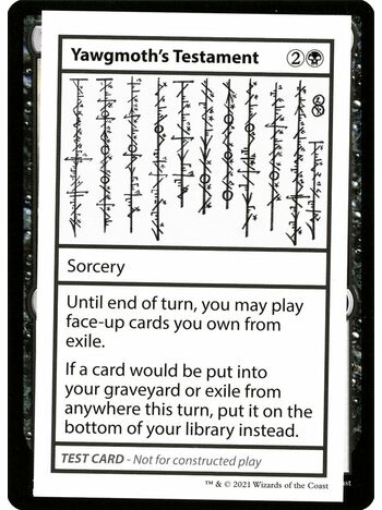 Yawgmoth's Testament