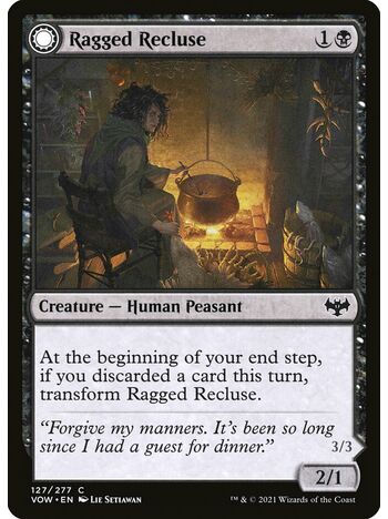 Ragged Recluse // Odious Witch