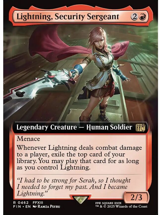 Lightning, Security Sergeant
