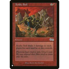 Acidic Soil