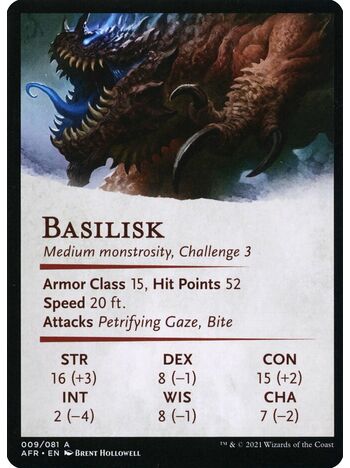 Underdark Basilisk // Basilisk (Art Series)