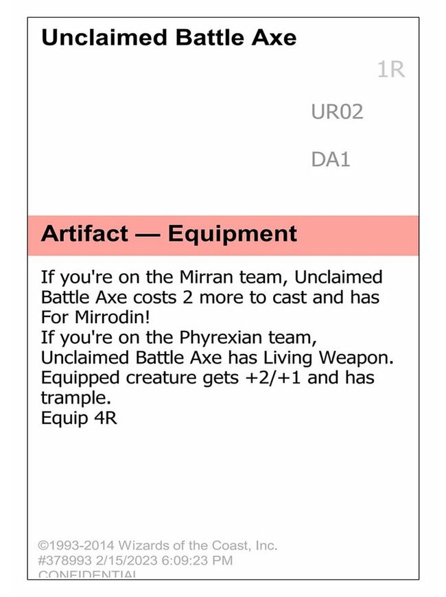 Unclaimed Battle Axe