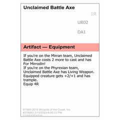 Unclaimed Battle Axe