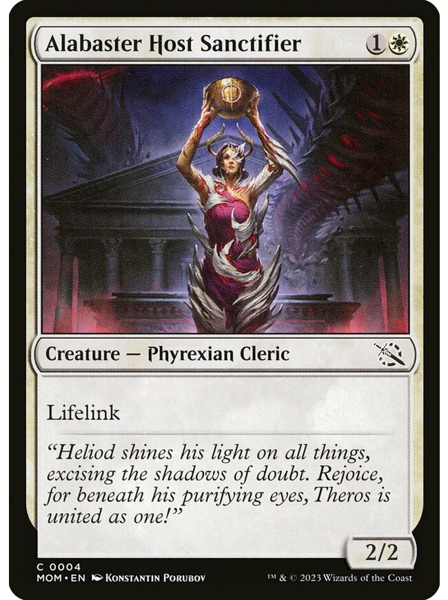 Alabaster Host Sanctifier