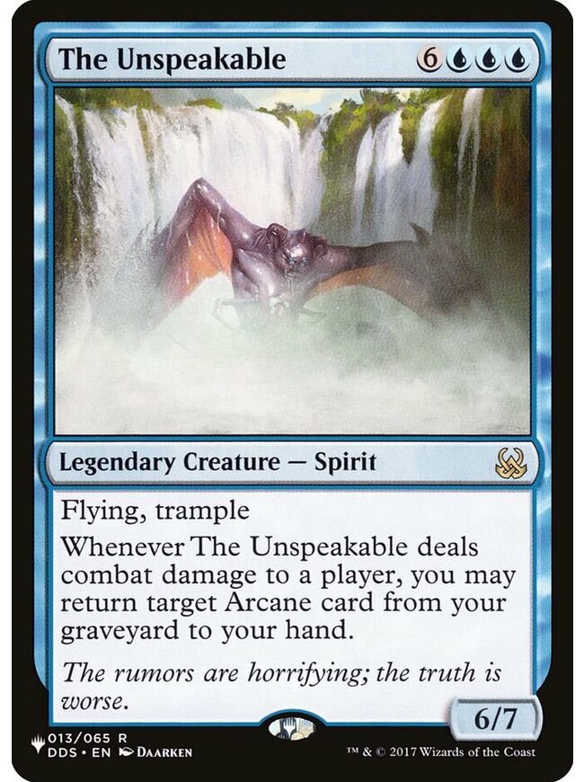 The Unspeakable