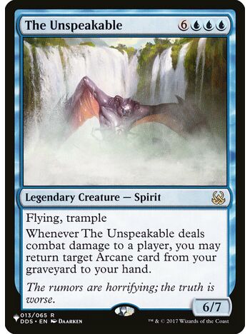 The Unspeakable