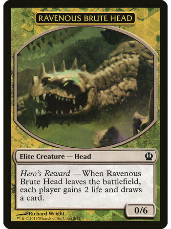 Ravenous Brute Head Token