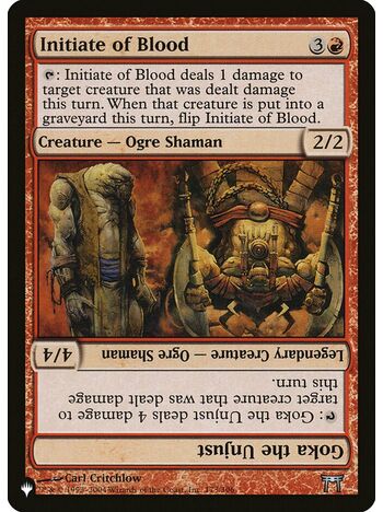 Initiate of Blood // Goka the Unjust