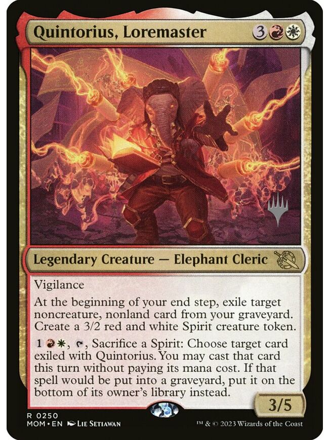 Quintorius, Loremaster