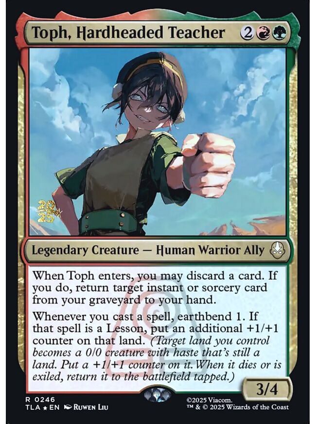 Toph, Hardheaded Teacher