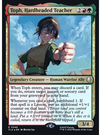 Toph, Hardheaded Teacher