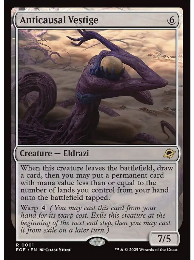 Anticausal Vestige