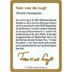Tom van de Logt Bio (2001)