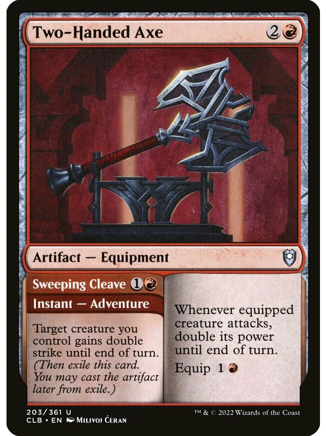 Two-Handed Axe // Sweeping Cleave