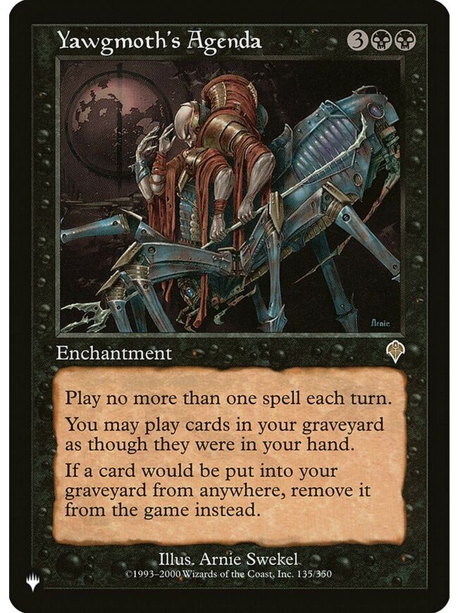 Yawgmoth's Agenda