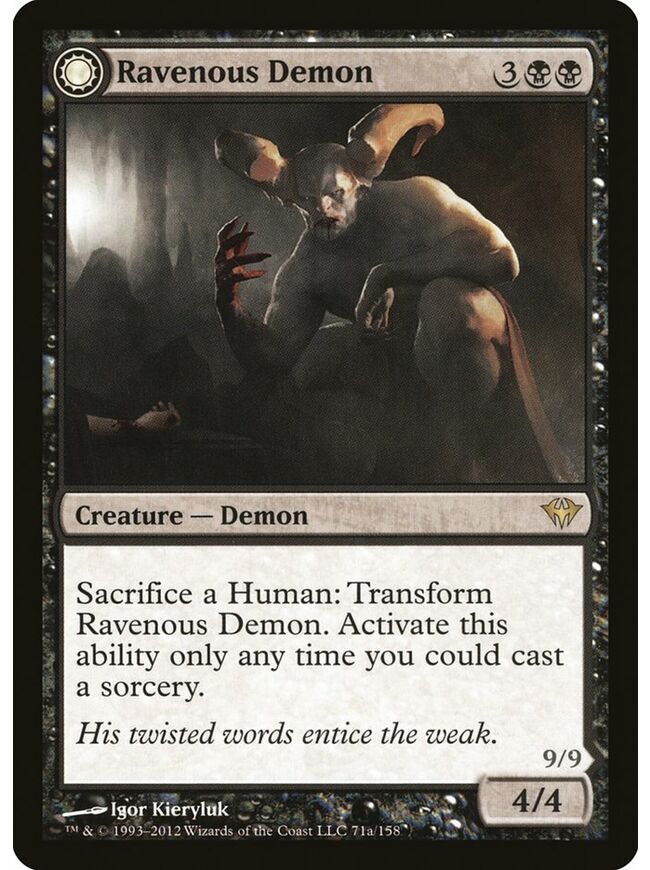 Ravenous Demon // Archdemon of Greed