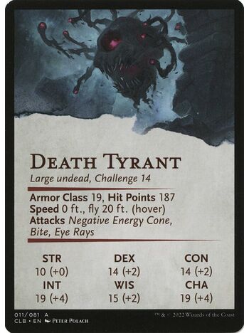 Ghastly Death Tyrant // Ghastly Death Tyrant (Art Series)