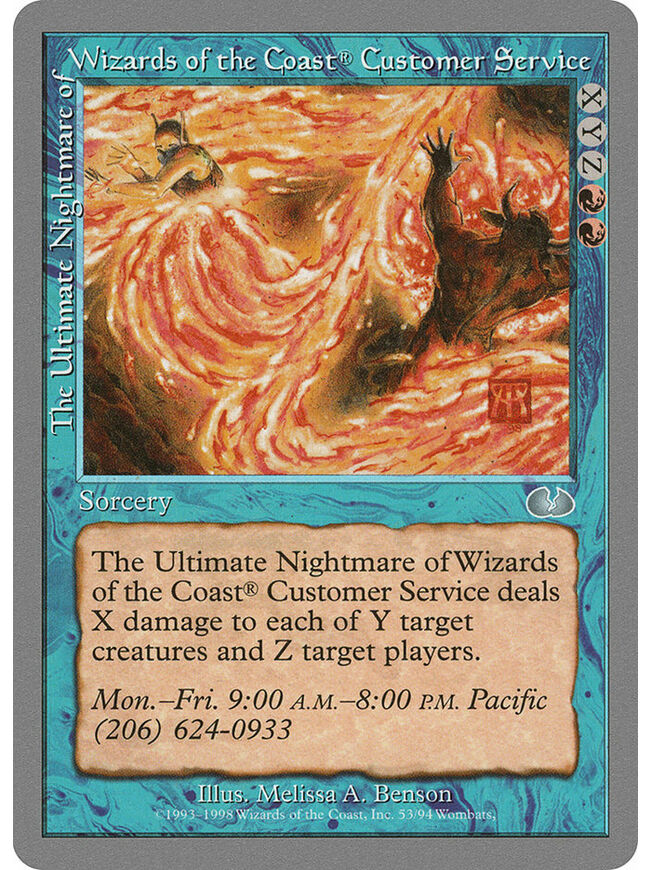 The Ultimate Nightmare of Wizards of the Coast® Customer Service