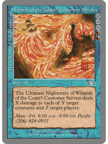 The Ultimate Nightmare of Wizards of the Coast® Customer Service