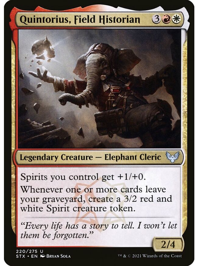 Quintorius, Field Historian