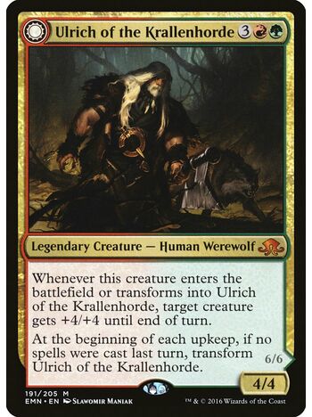 Ulrich of the Krallenhorde // Ulrich, Uncontested Alpha