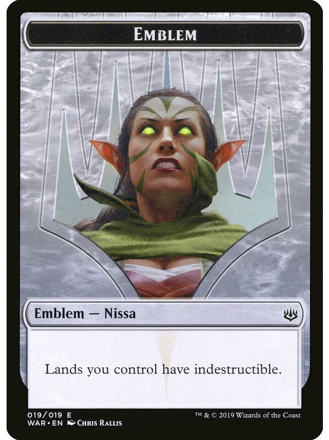 Nissa, Who Shakes the World Emblem Token