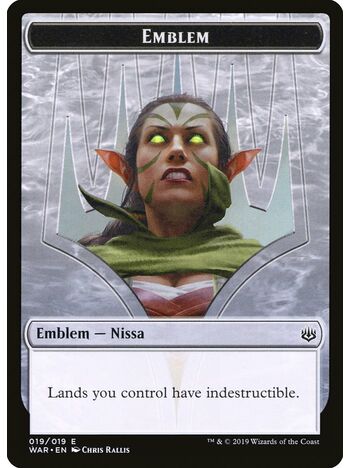 Nissa, Who Shakes the World Emblem Token