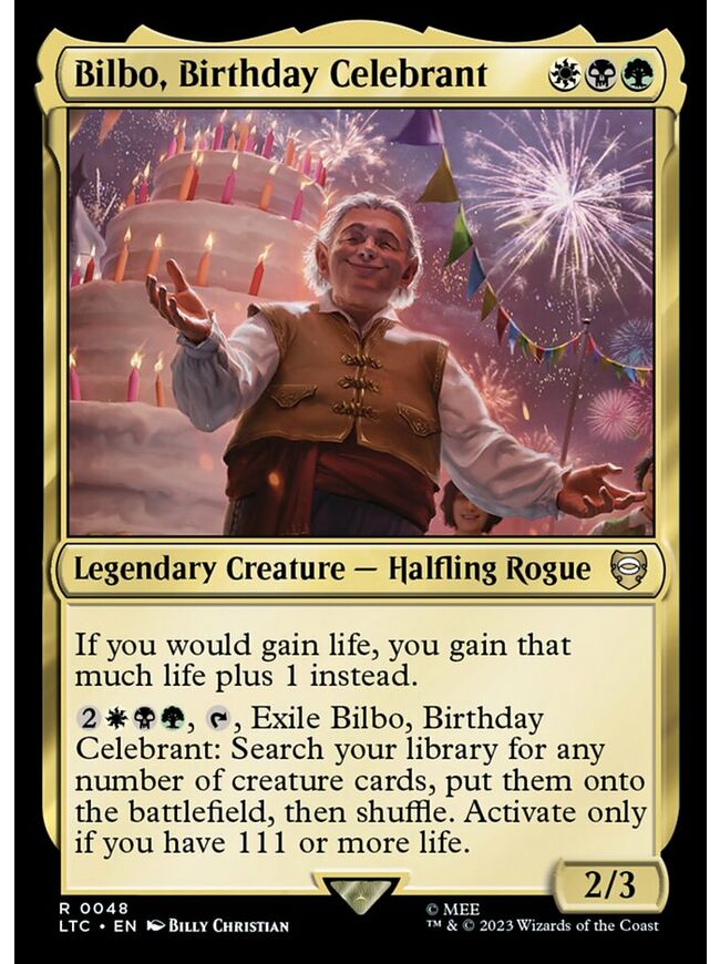 Bilbo, Birthday Celebrant